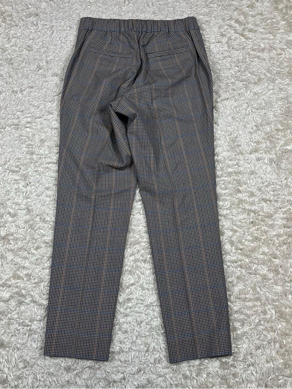 45R Check Pattern Wool Slacks Pants - Picture 11 of 15